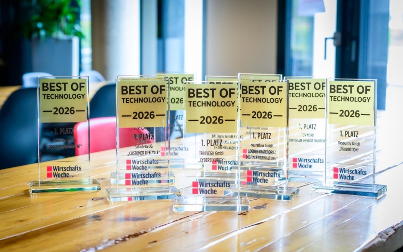 Best of Technology Award 2026 – Trophäen